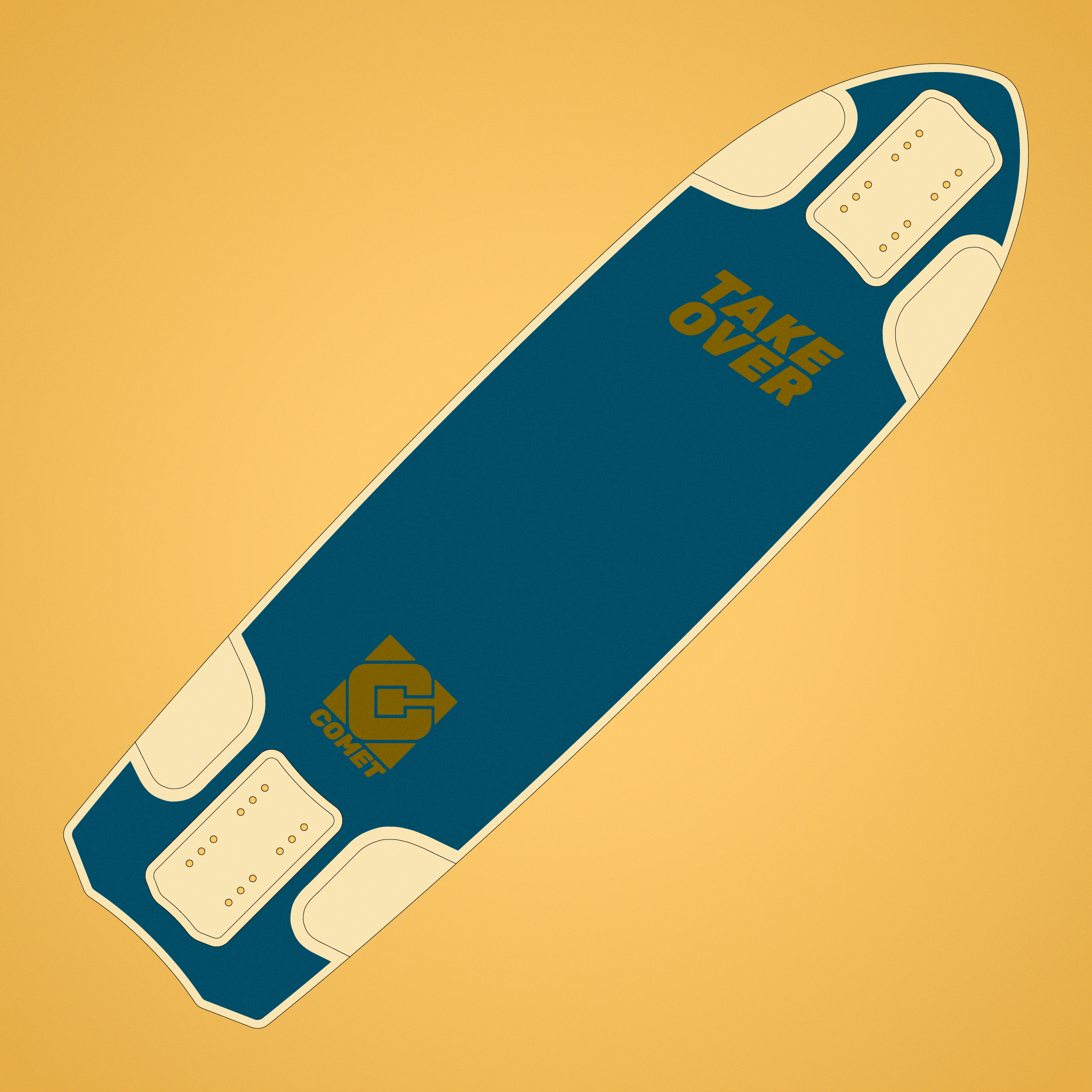 Comet Takeover Skateboard - Perfect for Fast Freeriding